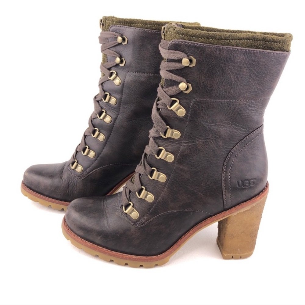 UGG Women's Dark Brown Heeled Boots